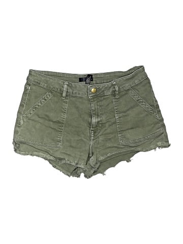 Aqua Denim Shorts (view 1)