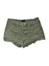 Aqua Solid Green Denim Shorts Size 29 waist - photo 1