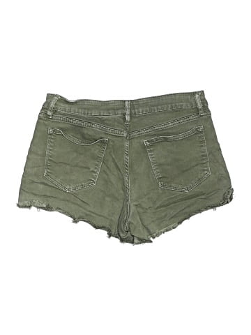Aqua Denim Shorts (view 2)