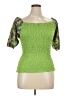 K. Jordan Green Short Sleeve Blouse Size XL - photo 1