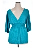 Max Edition Teal 3/4 Sleeve Blouse Size 1X - photo 1