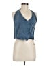 Zara Blue Sleeveless Blouse Size M - photo 1