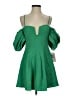 City Studio Solid Green Cocktail Dress Size S - photo 1