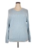 Basic Editions Blue Pullover Sweater Size 3X - photo 1