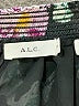 A.L.C. 100% Polyester Floral Black 3/4 Sleeve Blouse Size 10 - photo 4