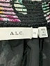 A.L.C. 100% Polyester Floral Black 3/4 Sleeve Blouse Size 10 - photo 5