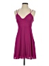 Express 100% Polyester Solid Purple Cocktail Dress Size 4 - photo 1