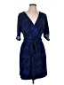 Apt. 9 Animal Print Blue Cocktail Dress Size L - photo 1
