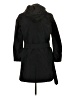 Lands' End 100% Polyester Black Trenchcoat Size XS - photo 2