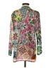 Johnny Was 100% Silk Paisley Pink Long Sleeve Silk Top Size S - photo 2