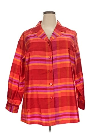 Avenue 3/4 Sleeve Silk Top (view 1)