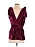 Venus 100% Polyester Burgundy Sleeveless Blouse Size M - photo 2