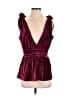 Venus 100% Polyester Burgundy Sleeveless Blouse Size M - photo 1