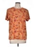 Blair Paisley Orange Short Sleeve Henley Size L - photo 1