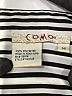 Como 100% Polyester Stripes Black Long Sleeve Blouse Size M - photo 7