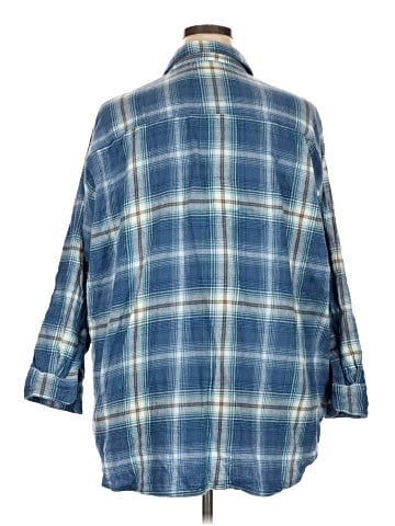 Old Navy 3/4 Sleeve Button-Down Shirt (view 2)