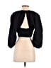 Zara 100% Cotton Black 3/4 Sleeve Blouse Size M - photo 2