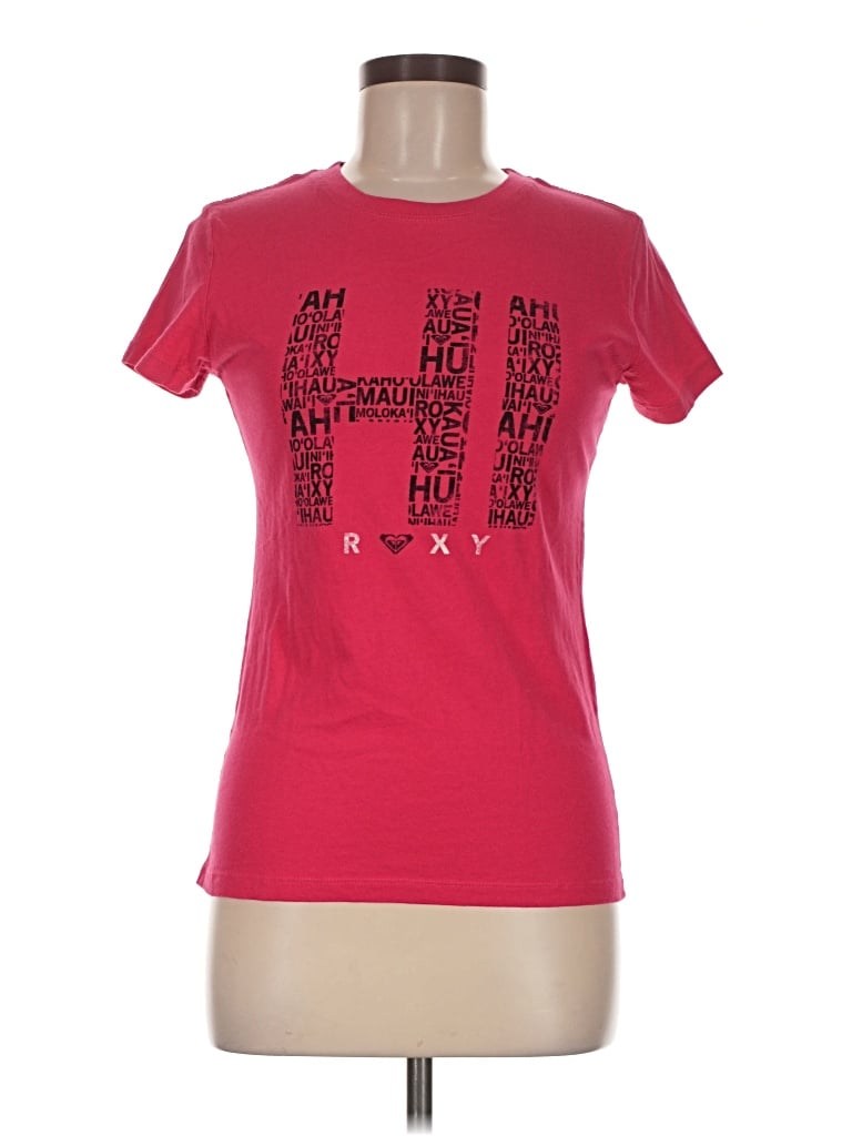 Pre-owned Roxy Short Sleeve T-shirt In Red