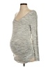 Unbranded Gray Long Sleeve Top Size Sm Maternity - photo 1