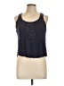 Eyeshadow 100% Viscose Black Sleeveless Blouse Size L - photo 1