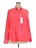Basler Color Block Pink Long Sleeve Silk Top Size 20 (ITALIAN 56) - photo 1