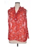 CAbi 100% Polyester Red Sleeveless Blouse Size XL - photo 1