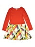 Tea 100% Cotton Color Block Orange Dress Size 10 - photo 1