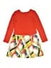Tea 100% Cotton Color Block Orange Dress Size 10 - photo 2