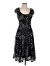 Bice Animal Print Black Cocktail Dress Size 10 - photo 1