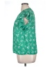 Lily White 100% Polyester Green Short Sleeve Blouse Size XL - photo 5