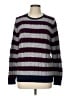 L.L.Bean 100% Cotton Stripes Purple Pullover Sweater Size L - photo 1