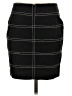 Express Design Studio Stripes Black Casual Skirt Size 0 - photo 2
