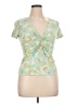 Daisy Fuentes Green Short Sleeve Top Size XL - photo 1