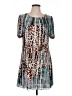 Adore 100% Polyester Animal Print Teal Casual Dress Size L - photo 1