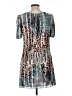 Adore 100% Polyester Animal Print Teal Casual Dress Size L - photo 2