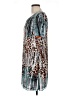 Adore 100% Polyester Animal Print Teal Casual Dress Size L - photo 5