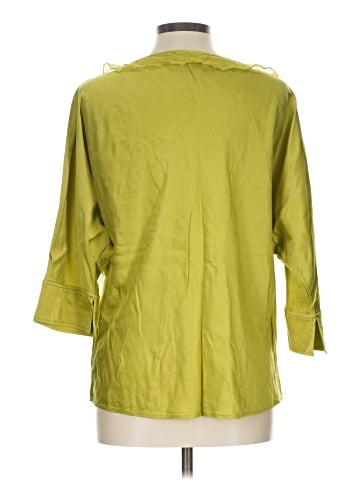 St. John 3/4 Sleeve Silk Top (view 2)