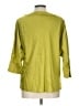 St. John Green 3/4 Sleeve Silk Top Size L - photo 2