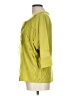 St. John Green 3/4 Sleeve Silk Top Size L - photo 5