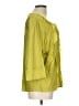 St. John Green 3/4 Sleeve Silk Top Size L - photo 4