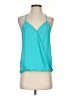 Lily White 100% Polyester Teal Sleeveless Blouse Size S - photo 1