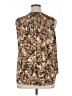 CAbi 100% Polyester Floral Brown Sleeveless Blouse Size XL - photo 2