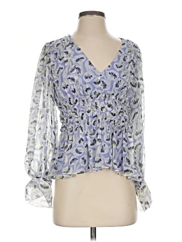 Rebecca Taylor 3/4 Sleeve Silk Top (view 1)