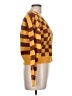 Almost Famous 100% Polyester Plaid Yellow Cardigan Size L - photo 4