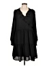 Jade 100% Polyester Solid Black Casual Dress Size L - photo 1