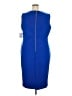 Calvin Klein Solid Blue Cocktail Dress Size 22 - photo 2