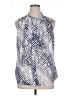 CAbi 100% Polyester Blue Sleeveless Blouse Size XL - photo 1