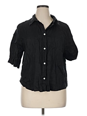 H&M 3/4 Sleeve Button-Down Shirt (view 1)