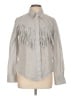 Zara Gray Long Sleeve Blouse Size L - photo 1