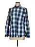 Eddie Bauer Plaid Blue Long Sleeve Blouse Size M - photo 1